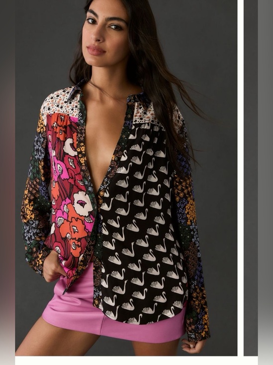 Maeve Tops - Anthropologie Maeve The Paz Abstract Blouse Sz XS MSRP $118